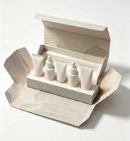 Boîte de présentation en carton pliable à rabat imprimé marbre haut de gamme pour flacons cosmétiques de luxe