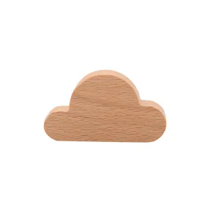 Wooden Magnetic Wall Key Hanger Creative Wall Keychains for Home, Wooden Cloud Shaped Key Hook
