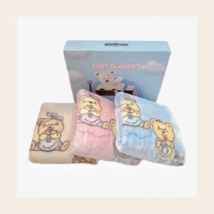 Vente en gros OEM2024 NOUVELLE Arrivée Couvertures pour bébé Sublimation Eskimo Raschel Mink pour bébé - Product Image 2