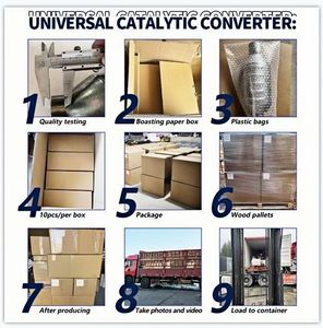 Hochwertige 2 \ "<span class=keywords><strong>3</strong></span> \" Universalkatalysator-Auspuffrohr baugruppe Neu importierte hochwertige universelle geschweißte Katalysatoren - Product Image 6