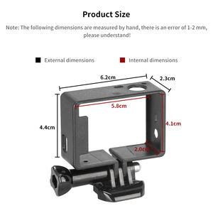 Support de fixation Hongdak pour <span class=keywords><strong>GoPro</strong></span> Hero, cadre de protection noir, boîtier de caméra, accessoires pour caméra d'action - Product Image 3