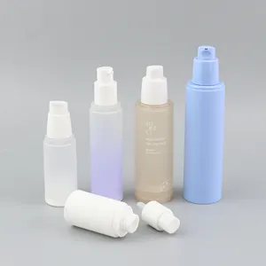 Plastique PP mat givré sérum crème pompe sans air vaporisateur atomiseur bouteilles 15ml 20ml 30ml 50ml 80ml 100ml rechargeable