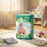 Yeni Stil Üretim Nefes Alabilen Pantolon Tipi Süper Yumuşak Tek Kullanımlık Bebek Bezi Sızdırmazlık Korumalı Geniş Elastik Bel Bandı