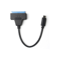 Câble adaptateur USB-C vers SATA 3.0, convertisseur haute vitesse 6 Gbps Type-C vers SATA 2,5 pouces pour disques durs et SSD, câble lecteur de disque dur externe