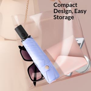 <span class=keywords><strong>Ombrello</strong></span> Pubblicitario di Alta Gamma Completamente <span class=keywords><strong>Automatico</strong></span> a Tre Pieghe, Ultra-Leggero, Anti-Rimbalzo, Protezione Solare, Apertura e Chiusura Graduale - Product Image 4