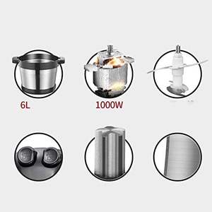 Máquina Trituradora de Carne Eléctrica 6L SUS304 para Fufu y Mezclas - Product Image 6