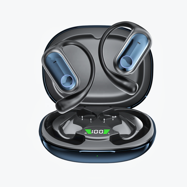 Ai Translator Earbuds Smart Language Translation Headphones for 5.4 LED Battery Indicator Open Ear Design Ear-hook Hi-Fi