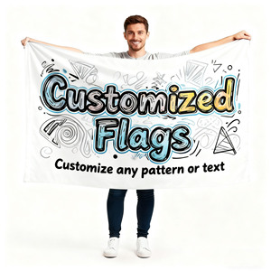 Customized Wholesale of All 3x5ft Polyester Advertising Flags and Banners for Trade Shows