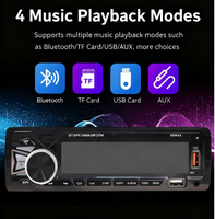 Radio para Auto Universal 1 DIN, Reproductor MP3 con Pantalla LCD, Estéreo, Amplificador, Subwoofer, FM, Llamadas Manos Libres, Venta al Por Mayor de Fábrica