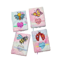Cuaderno de Peluche con Diseño de Unicornio, Personalizado, A6/A7, Kawaii, Bordado, Venta al Por Mayor para Material Escolar y Regalos Estudiantiles