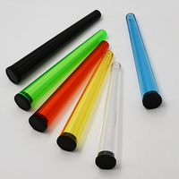 Conteneur d'emballage conique en plastique PS résistant aux enfants, personnalisé, 115 mm, coloré, imprimé à l'écran, avec logo personnalisé, tube conique