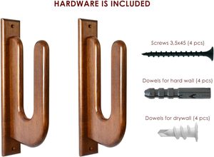 <span class=keywords><strong>Support</strong></span> mural en bois <span class=keywords><strong>pour</strong></span> planches de surf, crochets en bois massif <span class=keywords><strong>pour</strong></span> planches de surf, snowboard et vélos - Product Image 6