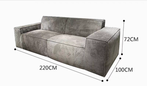 फैक्टरी लिविंग रूम फर्नीचर बॉक्स आधुनिक टोफू ब्लॉक दो 2 सीटर वैक्यूम सील कैनाप संपीड़ित सोफा - Product Image 2