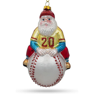 Personalizzato personalizzato appeso vetro soffiato soffiato decorazioni natale tedesco babbo natale figurina regalo di natale - Product Image 2