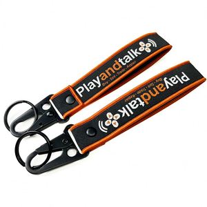 2025 New Custom <b>Anime</b> Embroidered Woven Mountaineering Buckle Key Hanging Eagle Beak Lanyard Short Strap <b>Keychain</b> - Product Image 2