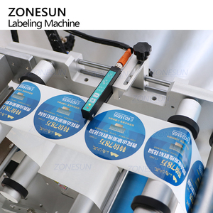 ZONESUN ZS-TB802 Semi Automatique Plat En <span class=keywords><strong>Plastique</strong></span> Boîte <span class=keywords><strong>De</strong></span> <span class=keywords><strong>Conserve</strong></span> Ronde En Verre <span class=keywords><strong>de</strong></span> Jus <span class=keywords><strong>de</strong></span> Lait D'eau Bouteille Autocollant Étiqueteuse Étiqueteuse - Product Image 5