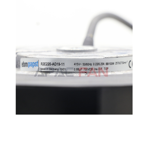 Ventilador Centrífugo de CA R2E220-AD19-11 de 220 mm, 230 VCA, 2600 RPM, 800 CFM, 200 W, Impulsor de Curva Directa, Unidad de Ventilación Industrial AHU - Product Image 3