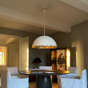 Italian Gold Foil Art Chandeliers for Bedrooms Living Rooms Guesthouses-Showroom <b>Decorative</b> <b>Lighting</b> Fixtures Pendant Lights - Product Image 5