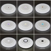 Lampu Plafon LED ROMAS Modern Starry Sky Desain Spiral Besi Akrilik Terpasang di Permukaan dengan Remote Control IP44 AC 220V untuk Kamar Tidur SAA