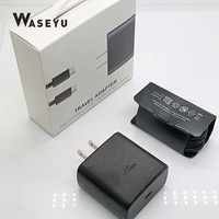 Chargeur rapide PD 45W, adaptateur mural standard UE, type C, charge super rapide pour Samsung Galaxy Z Fold Flip 5 4 Phone 14 Pro Max