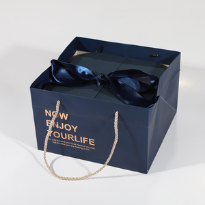Boîte cadeau magnétique de petite taille recyclable en carton, boîtes cadeau imprimées pour anniversaire - Product Image 2