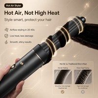 Sèche-cheveux brosse Torlin 5-en-1 à air chaud, moteur BLDC 110000 tr/min, 1300W, débit d'air 20 m/s, 3 températures et 3 vitesses, fonction air froid, prises EU US UK