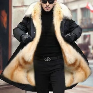Nouvelle Arrivée Hiver Manteau Doudoune <span class=keywords><strong>Homme</strong></span> Mi-long avec Doublure Amovible en Fausse Fourrure de Vison Sehe Fashion - Product Image 1