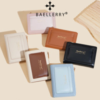Dompet Baellerry Terbaru Berkualitas Tinggi Warna-Warni Multi-Slot Kartu Dompet Koin Resleting