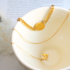 Joyas de acero inoxidable para mujer, collar con colgante de Miss, joyería de alta calidad, estilo de borla, bisutería inoxidable - Product Image 4