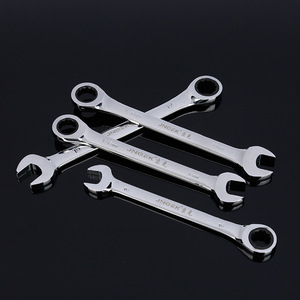 Clés à cliquet à double usage, source directe du fabricant, acier au chrome-vanadium neutre, finition miroir, grandes quantités acceptées - Product Image 1