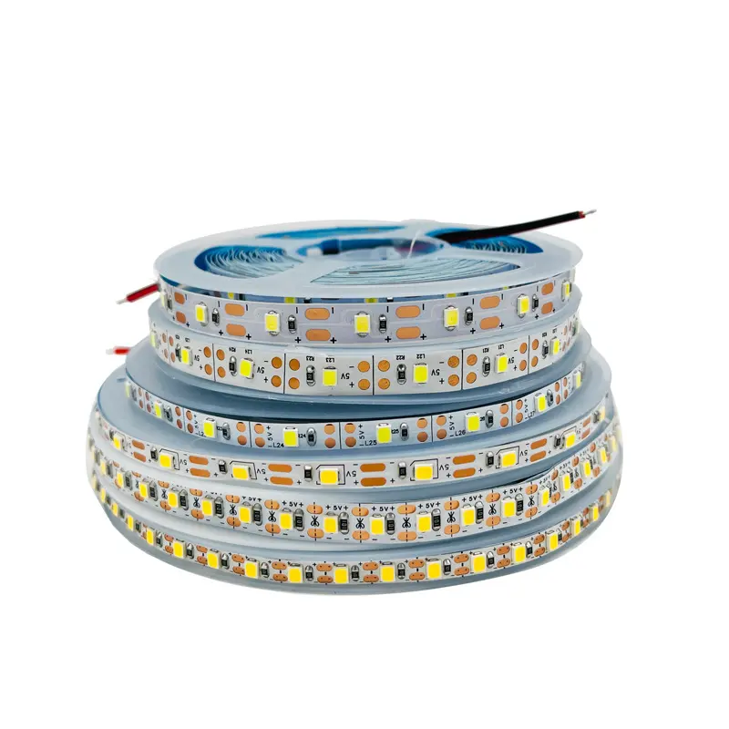 Tira de LED DC 5V PCB estrecha ancho 3MM 120Leds/M SMD 2835 3000K 4000K 6000K cinta Flexible cuerda Luz de publicidad