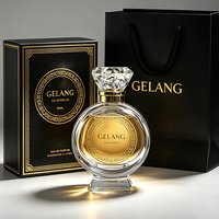 Nouvelle arrivée, flacon de parfum unique, 80 ml, flacon de parfum en verre vide personnalisé, flacon de parfum transparent irrégulier avec logo, flacon de parfum avec emballage