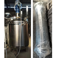 Réservoir de réaction de mélange chauffant en acier inoxydable avec agitateur, veste chauffante en acier inoxydable pour le refroidissement ou le chauffage