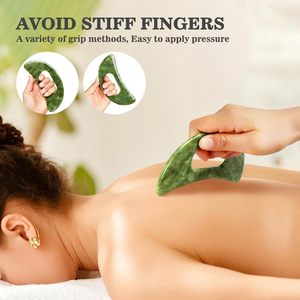 Jade Stone Gua Sha Massage Too Muscle Scraper Tools Set Muscle Scraping Massage Tools Anti Cellulite Spa Acupuncture Tools