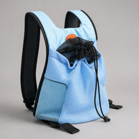 Sac à dos respirant pour animaux de compagnie YAOYUE, bleu clair et noir, avec ouverture en maille pour chats et petits chiens, S 28x16x25cm M 30x16x33cm 20L