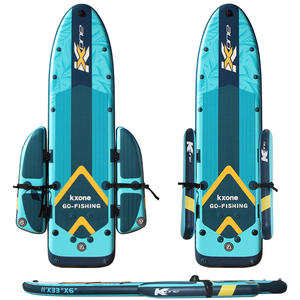 Rafting en eau vive en plein air, pêche, kayak <span class=keywords><strong>gonflable</strong></span> pliable, pagaie, SUP, deux plateformes flottantes, capacité de charge de 200 kg, eau - Product Image 3