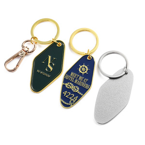 Hot Khách Sạn Móc Chìa Khóa Biểu Tượng Tùy Chỉnh Thư Số Kẽm Hợp Kim Kim Loại Keyring Keychain 3D Vàng Bạc Men Motel <span class=keywords><strong>Keyholder</strong></span> Với Móc - Product Image 3