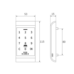 Armadietto elettronico con blocco intelligente con serratura digitale con blocco elettronico mobile da palestra popolare blocco digitale senza chiave - Product Image 5