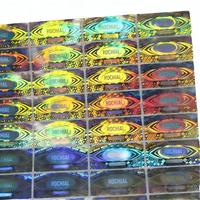 Etiqueta de Código de Barras en Rollo, Personalizada de Fábrica, Etiqueta de Número de Serie, Adhesivo de Garantía con Holograma, Material PET