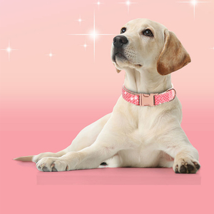 Alfafa Pet Dog <strong>Collar</strong> Leash Set Adjustable Aluminum Alloy Buckle <strong>Detachable</strong> Bow Floral Polyester Ribbons Hot Selling - Product Image 4