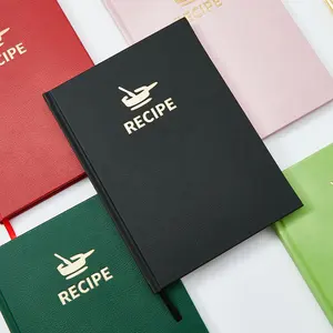 Recipe Book B5 PU Leather Hardcover Family Cookbook To Organize Write In Your Own Personal Recipe Notebook Hold 77 Recipes