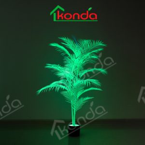 Tanaman pohon palem Led buatan, pohon palem dekorasi luar ruangan dalam ruangan, tanaman pohon palem imitasi dengan lampu neon - Product Image 2