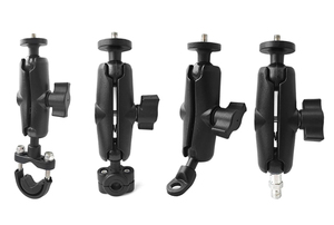 Support de rétroviseur en aluminium 1 pouce pour gopro bike <span class=keywords><strong>mount</strong></span> gps 1/4-20 base pour rotule <span class=keywords><strong>moto</strong></span> support pour <span class=keywords><strong>ram</strong></span> - Product Image 2