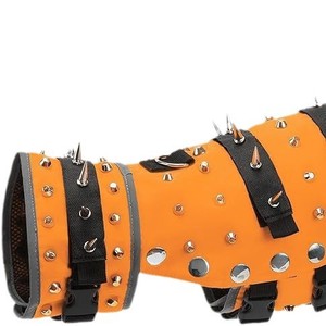 เสื้อกั๊กป้องกันสุนัขพันธุ์โคโยตี้และพิทบูลแบบมีหนาม สำหรับป้องกันลูกสุนัขโคโยตี้  สำหรับสุนัขพันธุ์เล็ก  ชุดป้องกันสุนัขพันธุ์เล็กแบบมีหนามและหมุดยึด - Product Image 6