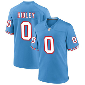 Maillot de football américain personnalisé Oilers Throwback Tennessee, brodé, uniforme pour jeunes, vêtements de sport, bleu clair - Product Image 2