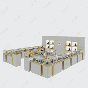 Vitrina de Joyería Ecológica de Acero Inoxidable, <span class=keywords><strong>Kiosco</strong></span> de Joyería de Lujo Personalizado para Centros Comerciales, Vitrina de Vidrio Duradera y Fácil de Limpiar - Product Image 3