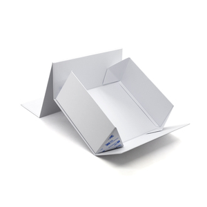Boîte pliante magnétique blanche personnalisable avec logo, taille et couleur, emballage rigide en papier avec ruban adhésif <span class=keywords><strong>3M</strong></span> pour cadeaux et cosmétiques - Product Image 3