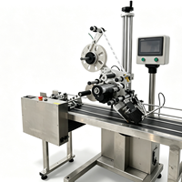 Machine d'étiquetage automatique verticale à surface plane pour sacs, boîtes, cartes - Équipement d'emballage à pagination automatique
