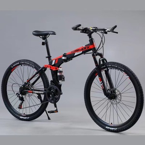 Venta al por mayor 24 26 pulgadas 21 24 27 velocidades acero bicicletas de montaña plegable Pedal suspensión horquilla absorción impactante <span class=keywords><strong>bicicleta</strong></span> de carretera - Product Image 3