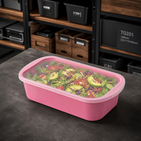 Contenants alimentaires jetables en plastique sans BPA, réutilisables en PP, pour plats à emporter, compatibles micro-ondes, hermétiques et anti-fuites, pour emballage de restaurant